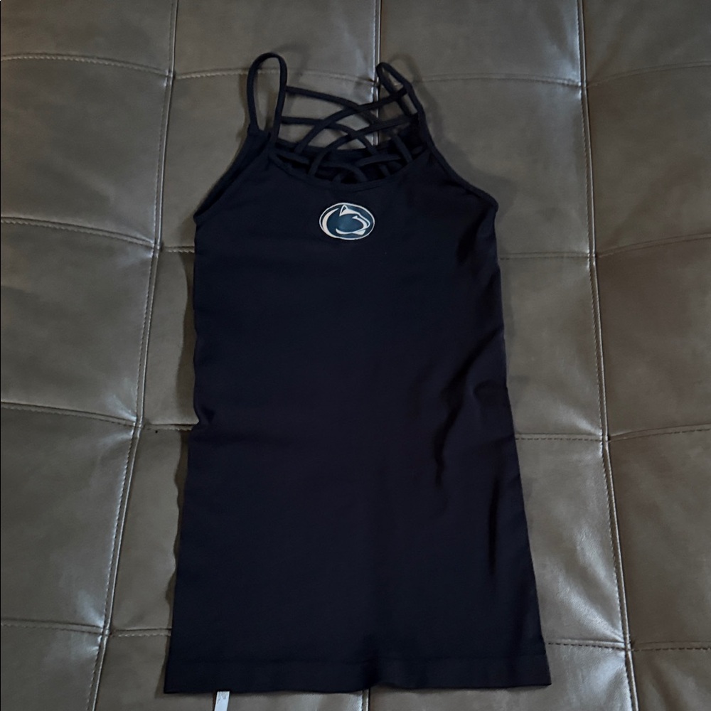 Women's Black Strappy Tank Top / mini dress with Penn State Nittany Lion Logo